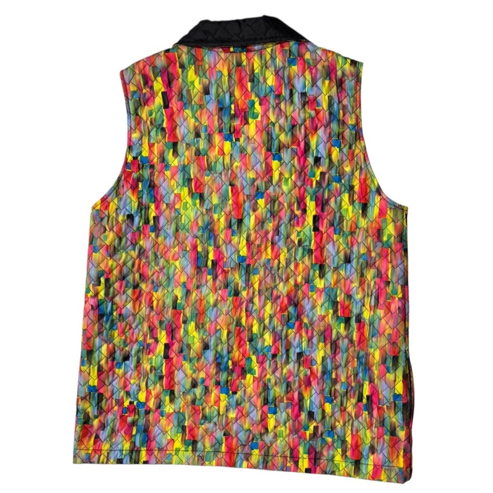 CAROLINE ROSE Women’s Colorful Quilted Vest - Picture 2 of 12